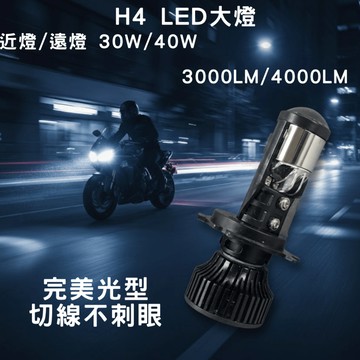 《完美切線光型》H4 LED RTD魚眼大燈 小魚眼 魚眼  機車大燈 頭燈  改裝 長壽耐用