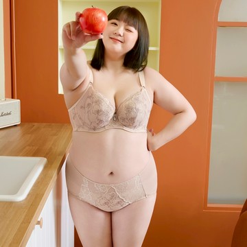 華歌爾-EFG+大罩杯 L-4L中高腰三角褲(輕透膚) NS8128SU