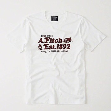 af a&f Abercrombie & Fitch 短袖 T恤 白色 0617