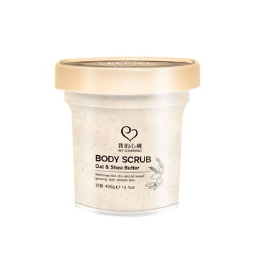【My Scheming 我的心機】燕麥乳木果油(保濕)身體去角質400g 磨砂膏 大容量 公司貨 