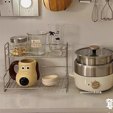 🥇隔日達出💎雙層置物架浴室洗手檯放化妝品沐浴露洗漱用品瀝水架收納架