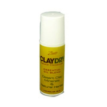 Clay Dry Deodorant Roll-on, 3 oz by Zion Health