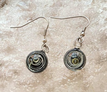 宇宙琉璃耳環925純銀耳環戒指裸石寶石輕珠寶半寶石