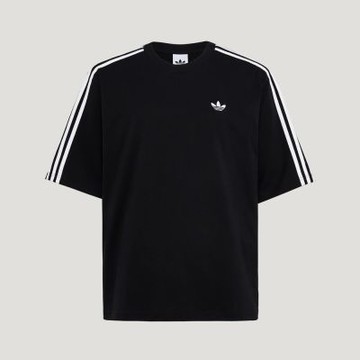 Adidas 愛迪達 3s Tee KG6331 男 T恤 運動上衣 休閒短袖 黑 白邊 亞版 純棉