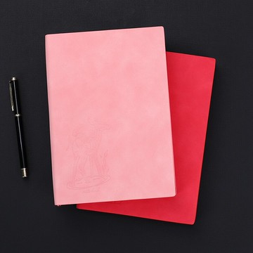 筆記本子 復古軟皮面a5筆記本子商務工作會議記錄本加厚超厚簡約文藝精致大學生考研讀書課堂筆記辦公文具記事本定制【xy748】