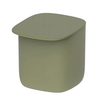 QUALy Flat Top Storage Container 0.6L(PP) 氣壓密封罐 綠色 0.6L  單件  1個