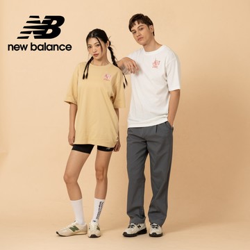 【New Balance】 NB 世界美食家短袖上衣_男性_芥黃/黑/白_MT61H51DBK/BC/WT (美版偏大)