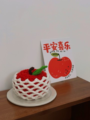 手工鉤針水果 復古水果網袋