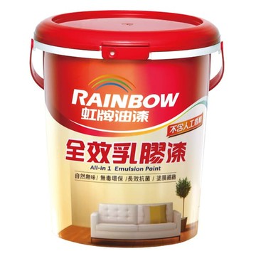 RAINBOW 458 全效乳膠漆 平光 All-in 1 Emulsion Paint 自然無味 無毒環保 長效抗菌 塗膜細緻  夢幻紫  1桶
