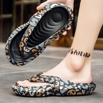 人字拖男夏季外穿高端防滑防臭夾腳涼拖鞋男士戶外厚底耐磨沙灘鞋