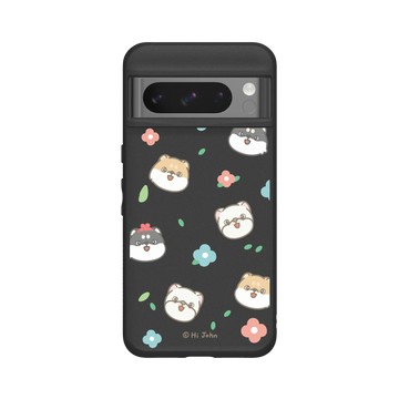 Pixel 8 Pro SolidSuit 黑 - 嗨小強 Hi John - 花花款