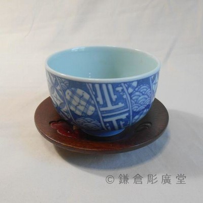 鎌倉彫　茶托3点セット 鎌倉彫の茶托 4.5寸 沈 紫陽花 | 鎌倉彫陽雅堂 公式オンライン