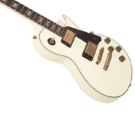 Sawtooth Heritage Series Maple Top Electric Guitar with Gig Bag ＆ Accessories, Antique White