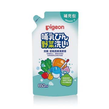 貝親 奶瓶蔬果清潔液補充包650ml