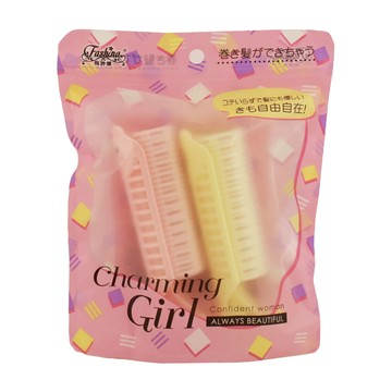 Fashina 飛詩娜 可捲髮夾 12x3.3x3.3cm 秀髮造型 Charming Girl  可愛動物鴨嘴捲 顏色隨機  1組