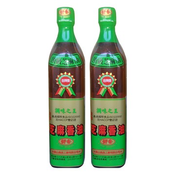舒香 頂級芝麻香油，調味之王  500ml  2瓶