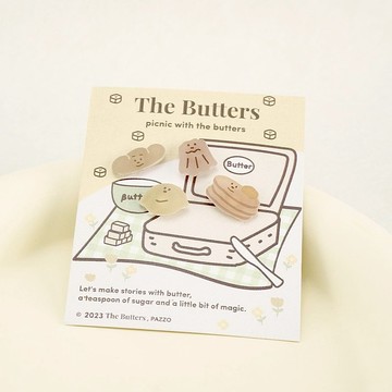 THE BUTTERS經典系列-奶油家族耳環組-野餐款