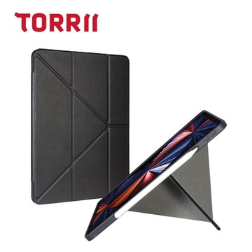 【TORRII】TORRIO Plus iPad Pro 12.9” 多角度摺疊保護套(支架式折疊 專屬筆槽)