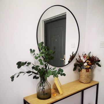 【H&R安室家】 50cm軒尼詩 智能LED發光觸控圓型燈鏡(掛鏡/浴鏡/化妝鏡/鏡子) ZA0203