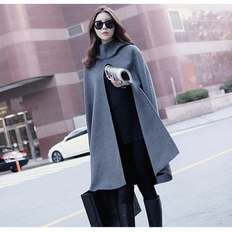 アウター ポンチョ ポンチョコート ケープ ケープコート ケープジャケット ショート マント マントコート 大きいサイズ レディース コート 通販 Lineポイント最大get Lineショッピング