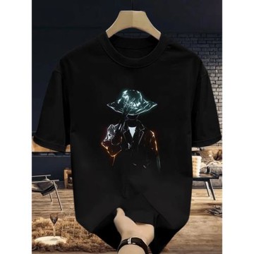 美式痞帥重磅純棉寬松短袖T恤男款2025夏季新款潮牌街頭圓領上衣