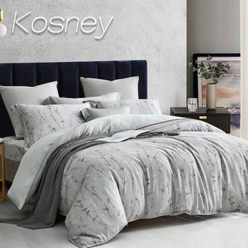 KOSNEY  浪漫花都  頂級加大60支100%天絲™品牌萊賽爾纖維精梳純棉八件式床罩組