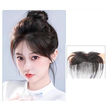 【米蘭精品】現貨+預購 假瀏海全真髮髮片透氣假髮片輕量免打理隱形增髮量-髮際線假髮貼女假髮4款74lf53