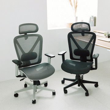 人體工學Y型背靠電腦椅(升級版)(二色) - 黑色