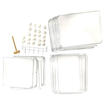 多功能側開式1列8層內隔2層組合鞋櫃 免工具安裝 防水防塵  白色  1個