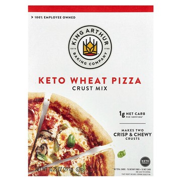 King Arthur Baking Company, 生酮小麥披薩，酥皮調拌料，10.25 盎司（291 克）