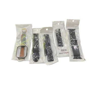 智能手錶錶帶 牛仔皮革/橡膠錶帶