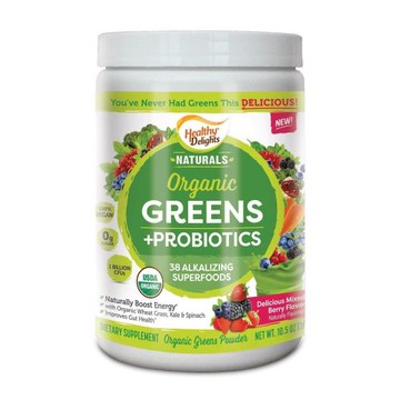 Organic Greens + Probiotics 10.5 Oz by Healthy Delights