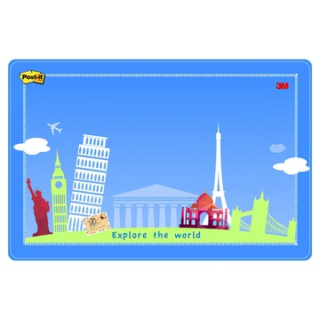 3M Post-it 利貼 可再貼備忘板大型 558L-D  旅行系列  1片  1個