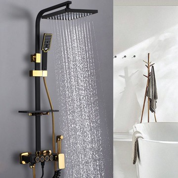 全銅淋浴花灑套裝家用增壓恒溫花灑噴頭套裝淋雨增壓龍頭通用家用