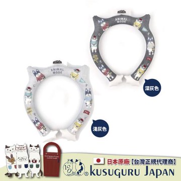 【Kusuguru Japan】日本眼鏡貓 冰涼感頸圍 降溫清涼脖頸圈 正反雙色約34CM -Animal mode款