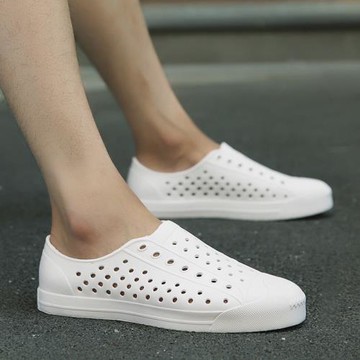 洞洞鞋男夏季情侶涼拖鞋休閑鞋男士沙灘鞋新款大碼45碼涼鞋潮男鞋