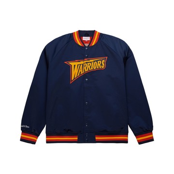 Mitchell & Ness NBA LIGHTWEIGHT SATIN JACKET VINTAGE LOGO WARRIORS 男 其他外套 SJKT6296-GSWYYPPPNAVY