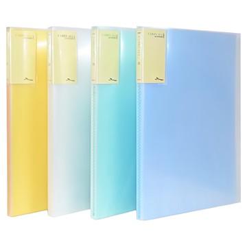 ECO Chungwoon A4 彩色內頁資料夾 30頁  顏色隨機  4本