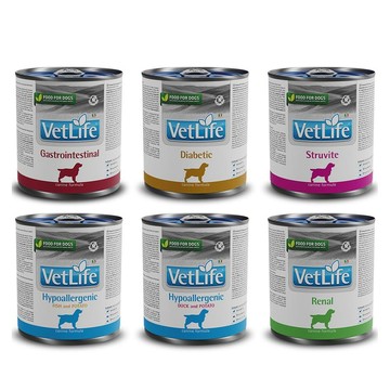 Farmina Vet Life 天然處方犬罐 300g 狗罐 營養 腎臟 腸胃 皮膚 血糖 [6入/箱購組]
