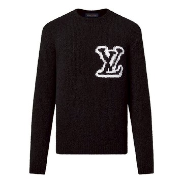 LOUIS VUITTON Wool Blend Crewneck Sweater 'Black'