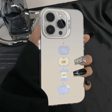 免運+隔日🚚元氣手機殼 塗鴉紫蘋果 適用於蘋果17promax 16Pro 15plus 14 13 12 11防摔