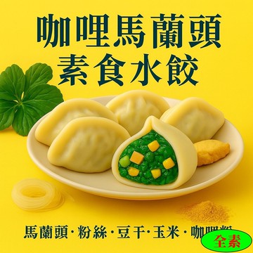 【畢老爺】咖哩馬蘭頭素食水餃 28g/粒 30粒/包