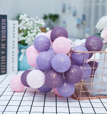 彩球串燈小彩燈led燈串網紅少女臥室改造帳篷房間布置ins裝飾七夕