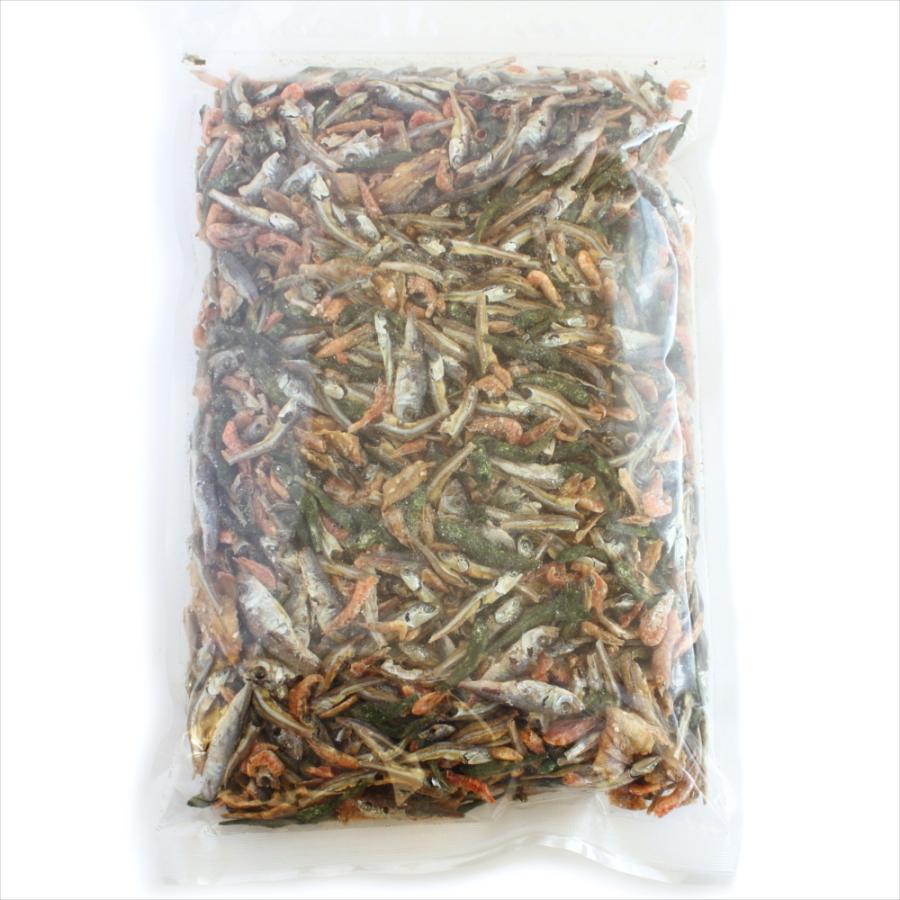 五色煮400g 送料無料お試しメール便 南風堂  ごまいりこ あおさ小魚 いわしせんべい あじ えび きびなごのミックス