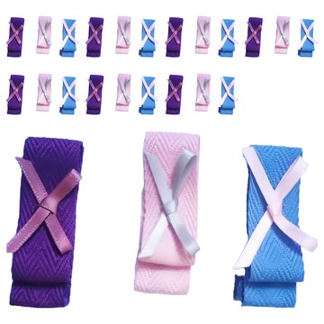 SY 童 造型壓夾 8個 可愛造型髮飾 安全材質  紫色 + 粉紅色 + 藍色