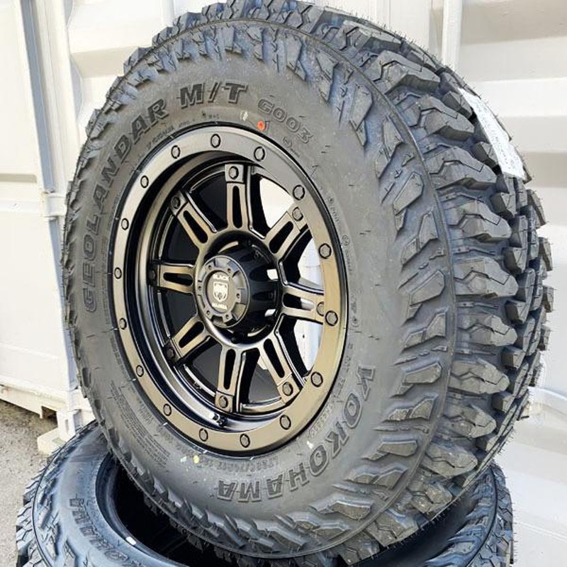 FJクルーザー 新品 17インチ タイヤホイールセット ヨコハマ ジオランダー MT G003 ブラックマンバ 265/65R17 265/70R17  285/70R17 | LINEショッピング