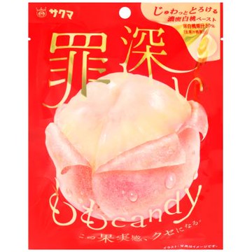 佐久間製菓 水蜜桃風味糖 52g