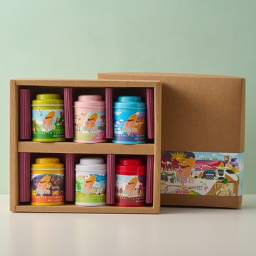 【臺中旅遊趣】無藏 綜合款凍頂花茶三角茶包6入小罐禮盒