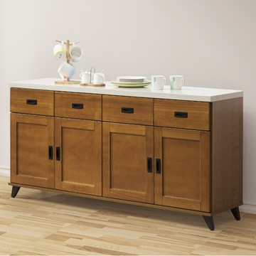 MUNA家居 莫爾樟木色5.3尺石面餐櫃/碗盤櫃(下座) 160.5X40X80.5cm