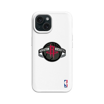 iPhone 15 SolidX 白 - NBA - Logo-休士頓火箭 Houston Rockets